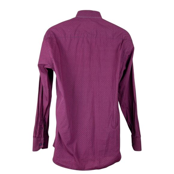 A21 Button Down Shirt Men Large Grey Pink Long Sleeve Graphic Cotton Casual - Picture 2 of 13